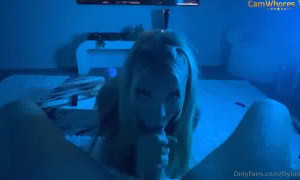 Layla Roo Blowjob with her BF in bedroom