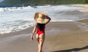 Bella Poarch Sexy Red Bikini Beach Video Leaked