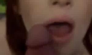 Abigale Mandler blowjob with big cock...