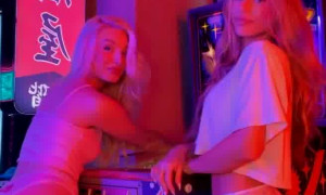 Charlotte Parkes Sexy show erotic body with her friend