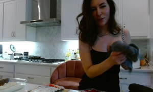 Alinity Naked Cooking Livestream Gold Jerkmate Part 1