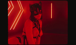 Rachel Cook Cat Mask Posing Topless Video Leaked
